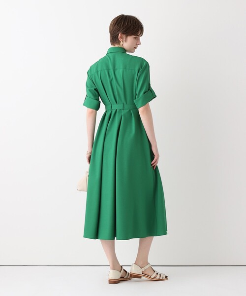 allureville（アルアバイル）の「サッカーターンバックワンピース（ワンピース・レディース・ネイビー/オフホワイト/グリーン・2）」の9枚目の写真