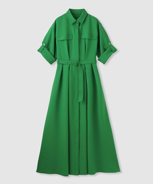 allureville（アルアバイル）の「サッカーターンバックワンピース（ワンピース・レディース・ネイビー/オフホワイト/グリーン・2）」の10枚目の写真