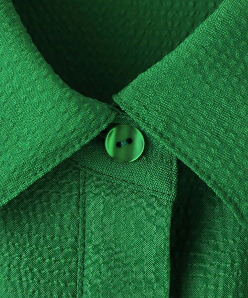 allureville（アルアバイル）の「サッカーターンバックワンピース（ワンピース・レディース・ネイビー/オフホワイト/グリーン・2）」の14枚目の写真