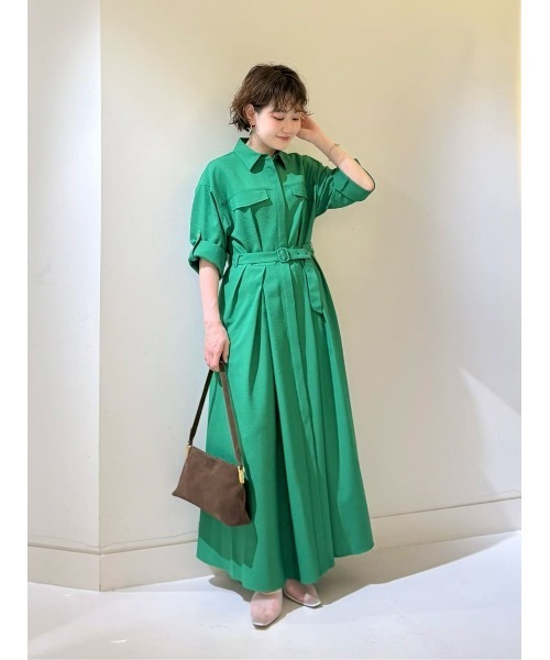 allureville(アルアバイル)の「サッカーターンバックワンピース(ワンピース・レディース・ネイビー/オフホワイト/グリーン・2)」の8枚目の写真
