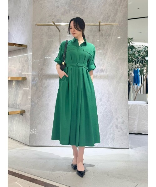 allureville(アルアバイル)の「サッカーターンバックワンピース(ワンピース・レディース・ネイビー/オフホワイト/グリーン・2)」の9枚目の写真