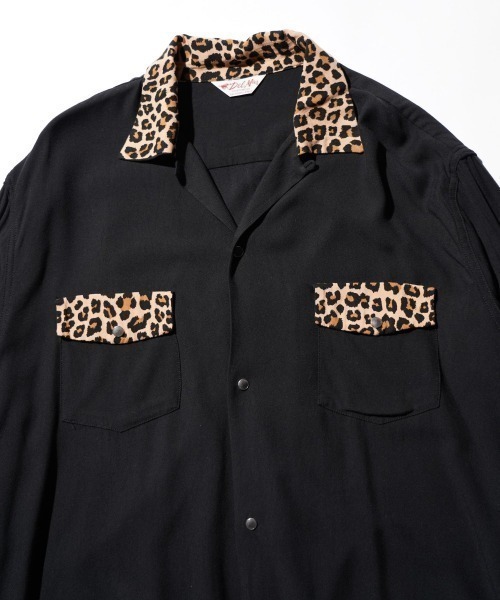 2AM(ツーエイエム)の「DELMAR デルマー / SNAP-UP GABARDINE SHIRT(シャツ/ブラウス・メンズ・ブラウン/レオパード/ブラック/スモークピンク・MEDIUM/LARGE/SMALL)」の12枚目の写真