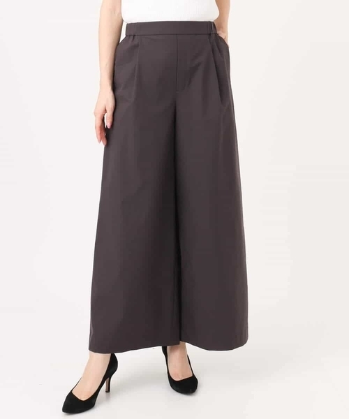 MK MICHEL KLEIN（エムケーミッシェルクラン）の「[撥水/洗える]ストレッチツイル プルオンワイドパンツ（その他パンツ・レディース・ブラウン/ベージュ・38/36）」の5枚目の写真