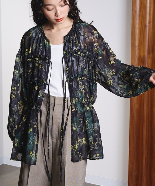 ROSE BUD（ローズバッド）の「FRILL BLOUSE（シャツ/ブラウス・レディース・ブラック/ホワイト・ONE SIZE）」の16枚目の写真