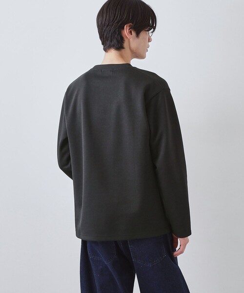THE SHOP TK (ザ ショップ ティーケー )の「【首元にさりげないアクセント】ステッチダンボールプルオーバー(Tシャツ/カットソー・メンズ・ベビーピンク/オフホワイト/ブラック・02/03/04)」の21枚目の写真