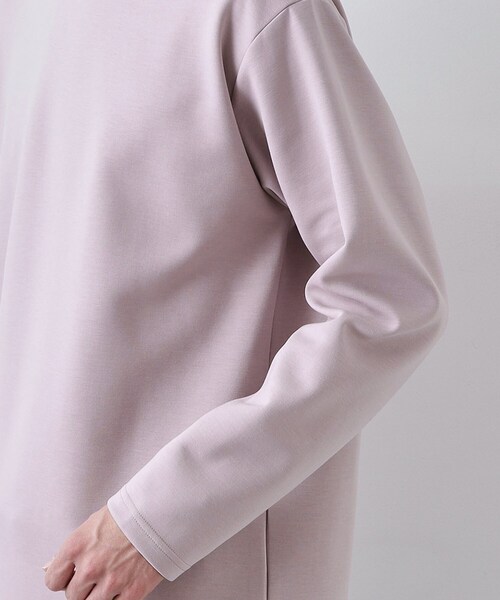 THE SHOP TK (ザ ショップ ティーケー )の「【首元にさりげないアクセント】ステッチダンボールプルオーバー(Tシャツ/カットソー・メンズ・ベビーピンク/オフホワイト/ブラック・02/03/04)」の8枚目の写真