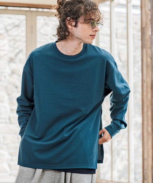 CAMBIO(カンビオ)の「mlt5590- メッシュレイヤードカットソー(Tシャツ/カットソー・メンズ・ホワイト/ブラック/ブルー・M/L/XL)」の11枚目の写真