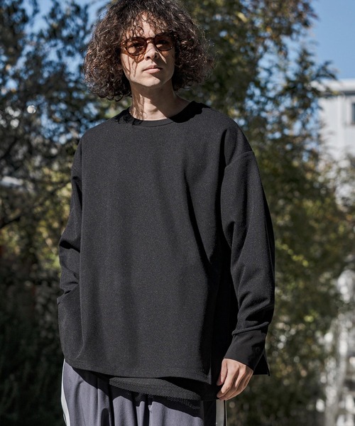 CAMBIO(カンビオ)の「mlt5590- メッシュレイヤードカットソー(Tシャツ/カットソー・メンズ・ホワイト/ブラック/ブルー・M/L/XL)」の16枚目の写真