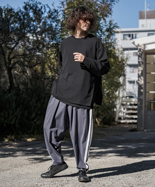 CAMBIO(カンビオ)の「mlt5590- メッシュレイヤードカットソー(Tシャツ/カットソー・メンズ・ホワイト/ブラック/ブルー・M/L/XL)」の18枚目の写真