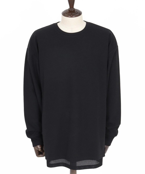 mlt5590- メッシュレイヤードカットソー（Tシャツ/カットソー