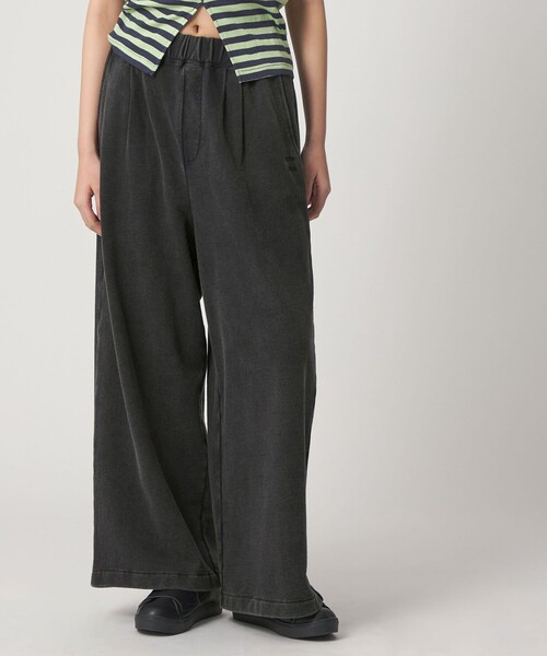 CITEN（シテン）の「＜CITEN＞ヴィンテージライクスウェットロゴパンツ（スウェットパンツ・レディース・ブラック/ライトブルー・S/M）」の10枚目の写真