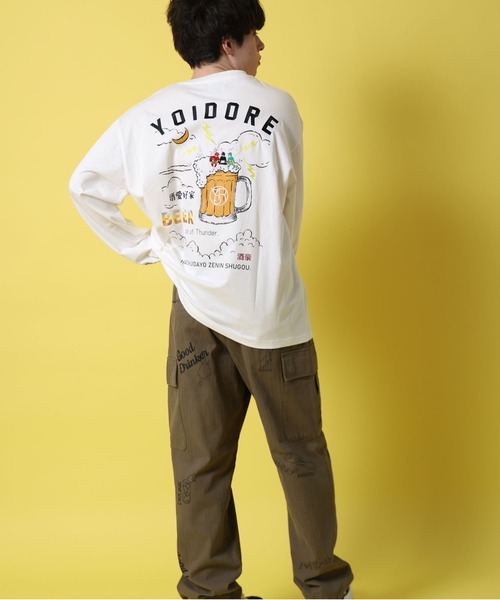 JACKROSE（ジャックローズ）の「YOIDORE KAMINARISAMA ﾛﾝ TEE（Tシャツ/カットソー・メンズ・ブラック/ホワイト・M/XL/L）」の11枚目の写真