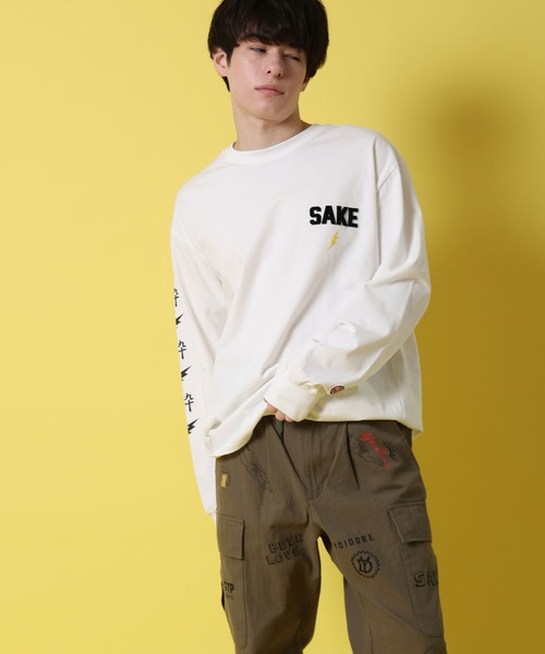 JACKROSE（ジャックローズ）の「YOIDORE KAMINARISAMA ﾛﾝ TEE（Tシャツ/カットソー・メンズ・ブラック/ホワイト・M/XL/L）」の8枚目の写真