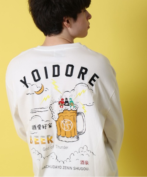 JACKROSE（ジャックローズ）の「YOIDORE KAMINARISAMA ﾛﾝ TEE（Tシャツ/カットソー・メンズ・ブラック/ホワイト・M/XL/L）」の5枚目の写真