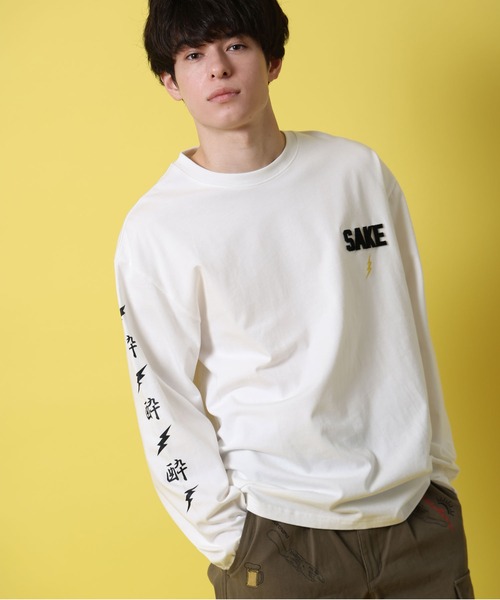 JACKROSE(ジャックローズ)の「YOIDORE KAMINARISAMA ロン TEE(Tシャツ/カットソー・メンズ・ブラック/ホワイト・M/XL/L)」の3枚目の写真