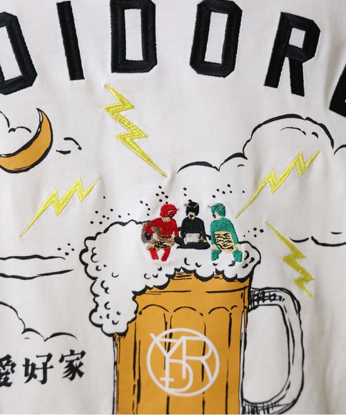 JACKROSE（ジャックローズ）の「YOIDORE KAMINARISAMA ﾛﾝ TEE（Tシャツ/カットソー・メンズ・ブラック/ホワイト・M/XL/L）」の17枚目の写真