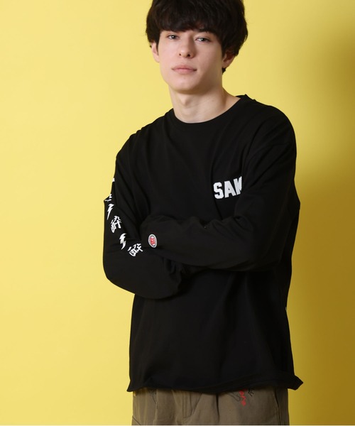 JACKROSE（ジャックローズ）の「YOIDORE KAMINARISAMA ﾛﾝ TEE（Tシャツ/カットソー・メンズ・ブラック/ホワイト・M/XL/L）」の21枚目の写真
