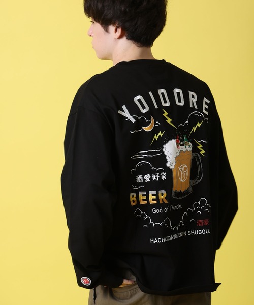 JACKROSE（ジャックローズ）の「YOIDORE KAMINARISAMA ﾛﾝ TEE（Tシャツ/カットソー・メンズ・ブラック/ホワイト・M/XL/L）」の19枚目の写真