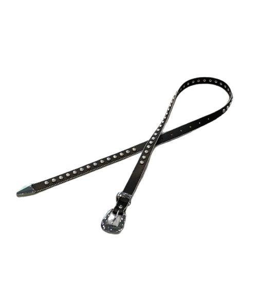 Never mind the XU(ネバーマインドザエックスユー)の「【Never mind the XU】studs belt / 【ネバーマインド ザ エックスユー】スタッズベルト(ベルト・メンズ・ブラック/アイボリー・ONE SIZE)」の16枚目の写真