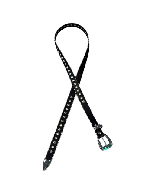 Never mind the XU(ネバーマインドザエックスユー)の「【Never mind the XU】studs belt / 【ネバーマインド ザ エックスユー】スタッズベルト(ベルト・メンズ・ブラック/アイボリー・ONE SIZE)」の17枚目の写真