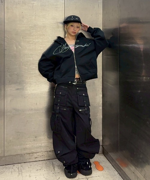 Never mind the XU(ネバーマインドザエックスユー)の「【Never mind the XU】studs belt / 【ネバーマインド ザ エックスユー】スタッズベルト(ベルト・メンズ・ブラック/アイボリー・ONE SIZE)」の14枚目の写真