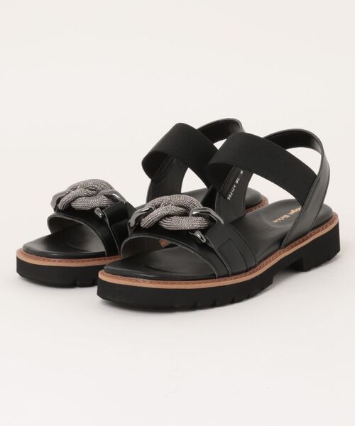 Bridget Birkin（ブリジットバーキン）の「【Bridget Birkin】キラキラチェーンアクセントサンダル(562124)（サンダル・レディース・ブラック/アイボリー/シルバー・M/L/S）」の15枚目の写真