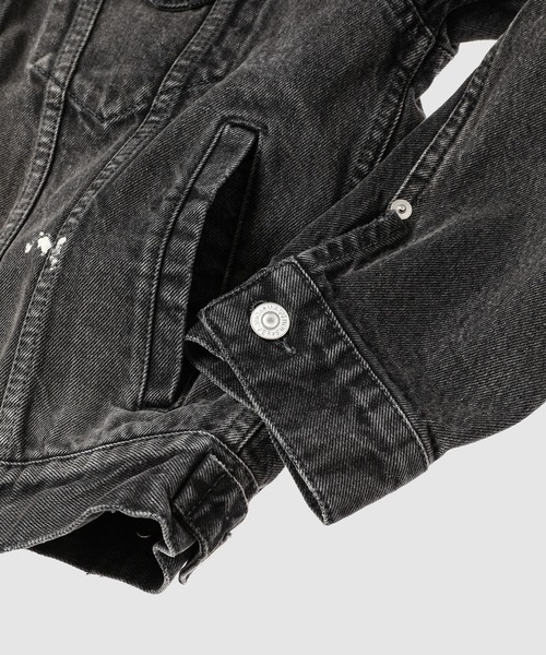 MASU(エムエーエスユー)の「MB ZIP-UP DENIM JAKCET VINTAGE(デニムジャケット・メンズ・インディゴブルー/ブラック・48/46)」の5枚目の写真