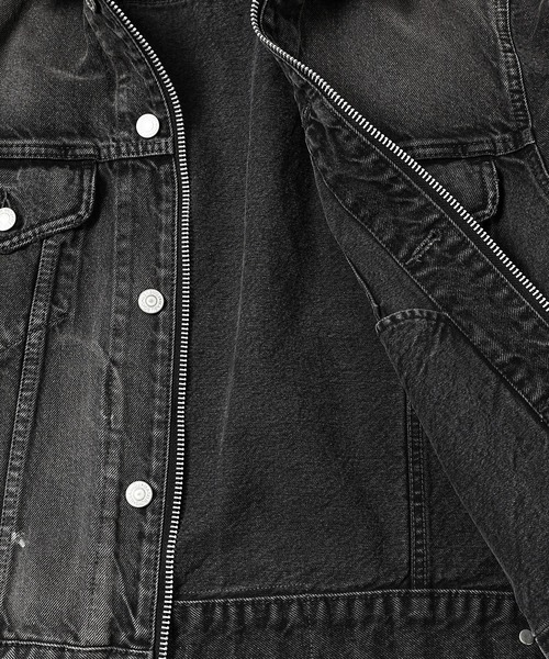 MASU(エムエーエスユー)の「MB ZIP-UP DENIM JAKCET VINTAGE(デニムジャケット・メンズ・インディゴブルー/ブラック・48/46)」の8枚目の写真