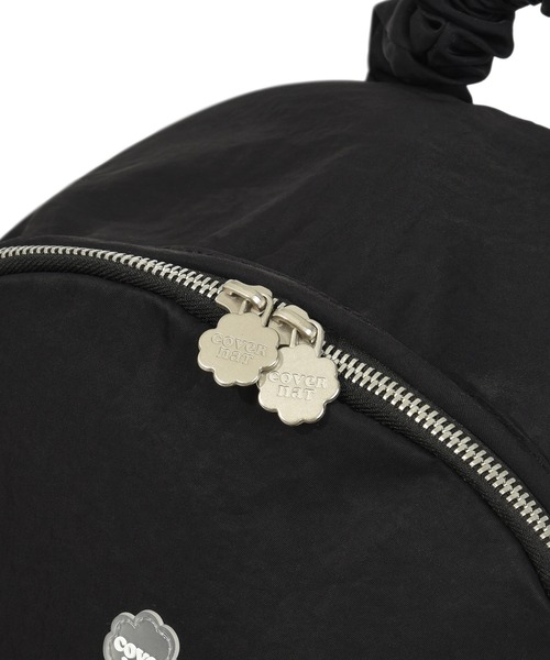 COVERNAT(カバーナット)の「WOMEN CLOVER HEART SHIRRING NYLON BACKPACK(バックパック/リュック・レディース・ブラック/ブルー/ベージュ/ピンク・FREE)」の8枚目の写真