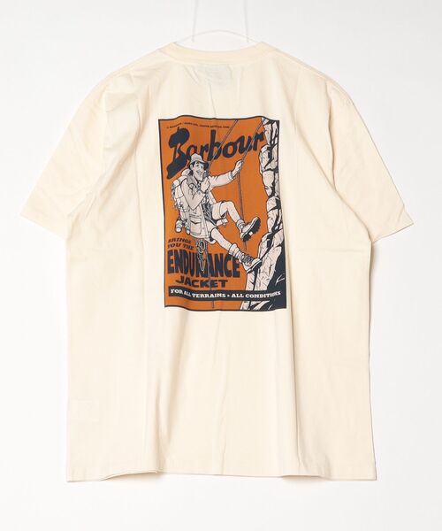 Barbour(バブアー)の「TerrainオーバーサイズグラフィックTシャツ(Tシャツ/カットソー・メンズ・ベージュ/ブラウン・MEDIUM/SMALL/X-SMALL)」の18枚目の写真