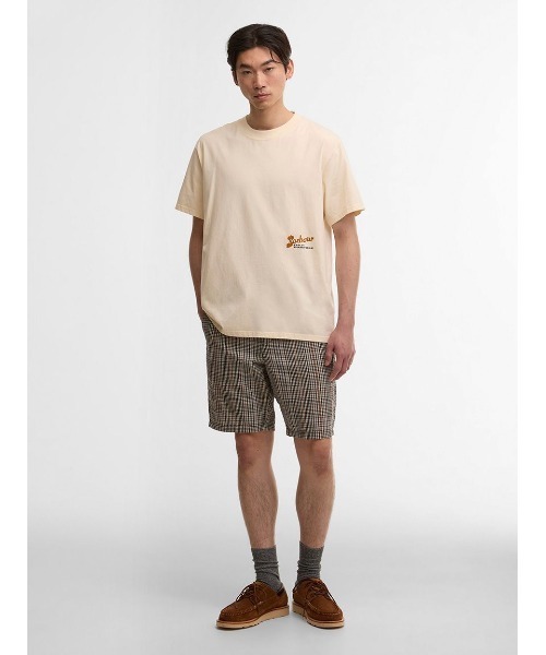 Barbour(バブアー)の「TerrainオーバーサイズグラフィックTシャツ(Tシャツ/カットソー・メンズ・ベージュ/ブラウン・MEDIUM/SMALL/X-SMALL)」の3枚目の写真