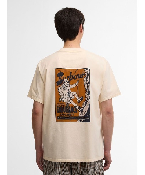 Barbour(バブアー)の「TerrainオーバーサイズグラフィックTシャツ(Tシャツ/カットソー・メンズ・ベージュ/ブラウン・MEDIUM/SMALL/X-SMALL)」の5枚目の写真