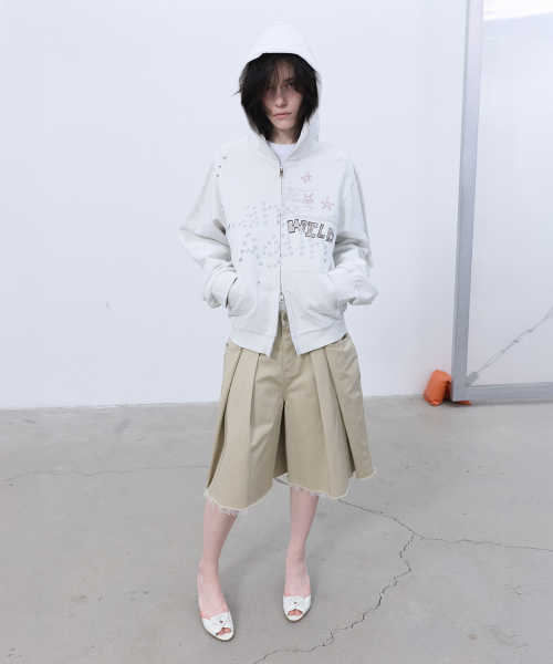 LCDC TM(エルシーディーシーティーエム)の「PRINTED HOOD ZIP-UP (LIGHT BEIGE)(パーカー・レディース・その他・OS)」の11枚目の写真