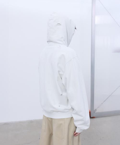LCDC TM(エルシーディーシーティーエム)の「PRINTED HOOD ZIP-UP (LIGHT BEIGE)(パーカー・レディース・その他・OS)」の4枚目の写真