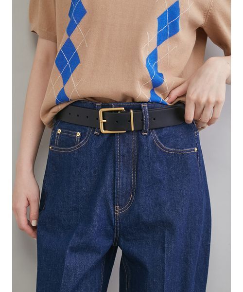 Mila Owen（ミラオーウェン）の「スクエアメタルサルカンベルト（ベルト・レディース・ダークブラウン/ゴールド/シルバー・F）」の3枚目の写真