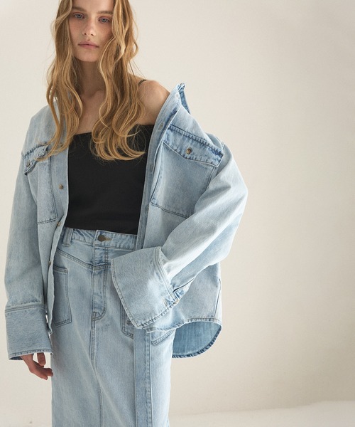 ICE Bleach Denim Skirt（デニムスカート）｜MIELI INVARIANT（ミエリ