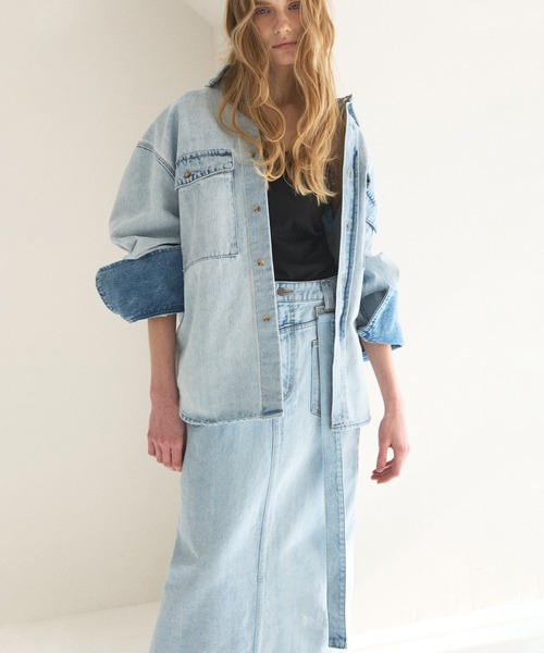 ICE Bleach Denim Skirt（デニムスカート）｜MIELI INVARIANT（ミエリ