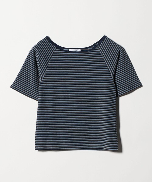 BEAUTY&YOUTH UNITED ARROWS(ビューティーアンドユースユナイテッドアローズ)の「コットン パイルボーダー 5分袖カットソー(Tシャツ/カットソー・レディース・クリーム/ライトブルー/ダークグレー・FREE)」の14枚目の写真
