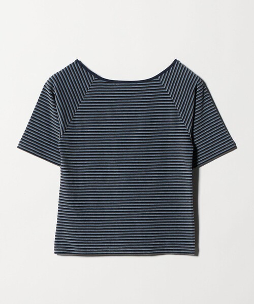 BEAUTY&YOUTH UNITED ARROWS(ビューティーアンドユースユナイテッドアローズ)の「コットン パイルボーダー 5分袖カットソー(Tシャツ/カットソー・レディース・クリーム/ライトブルー/ダークグレー・FREE)」の15枚目の写真