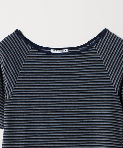 BEAUTY&YOUTH UNITED ARROWS(ビューティーアンドユースユナイテッドアローズ)の「コットン パイルボーダー 5分袖カットソー(Tシャツ/カットソー・レディース・クリーム/ライトブルー/ダークグレー・FREE)」の16枚目の写真