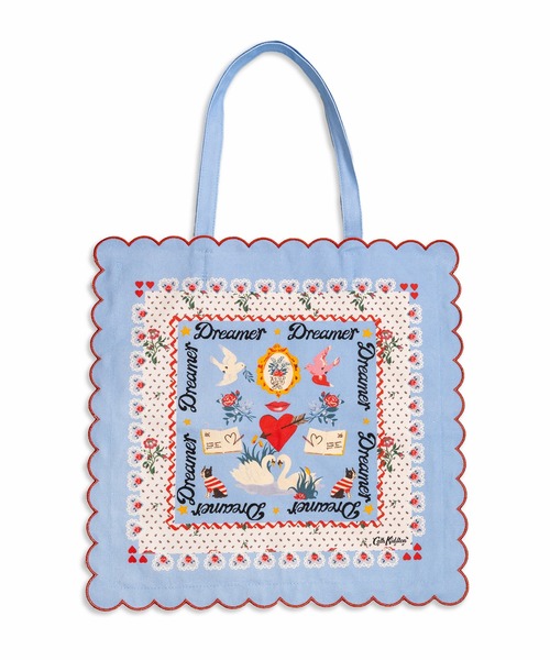 Cath Kidston（キャスキッドソン）の「スカラップトートバッグ Dreamer（トートバッグ・レディース・ブルー・FREE）」の5枚目の写真