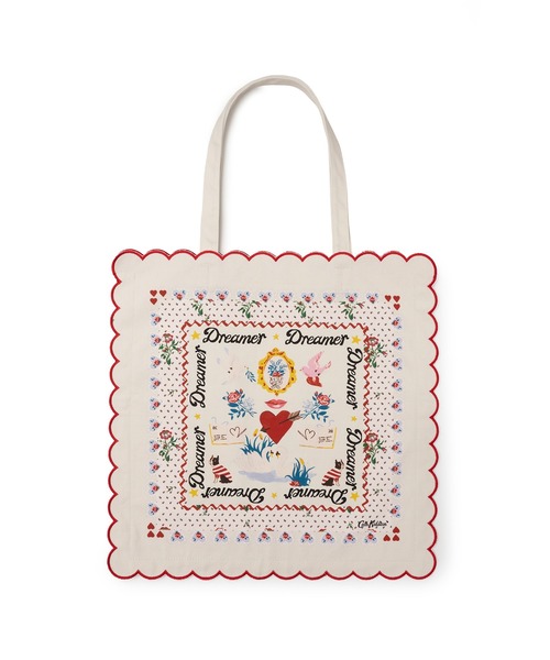 Cath Kidston(キャスキッドソン)の「スカラップトートバッグ Dreamer(トートバッグ・レディース・ブルー/ブラウン/アイボリー・FREE)」の17枚目の写真
