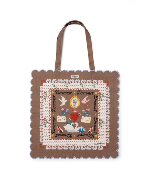 Cath Kidston(キャスキッドソン)の「スカラップトートバッグ Dreamer(トートバッグ・レディース・ブルー/ブラウン/アイボリー・FREE)」の11枚目の写真