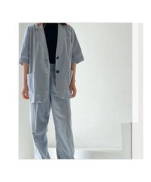 KALENO（カレノ）の「half sleeve linen jk（テーラードジャケット）」