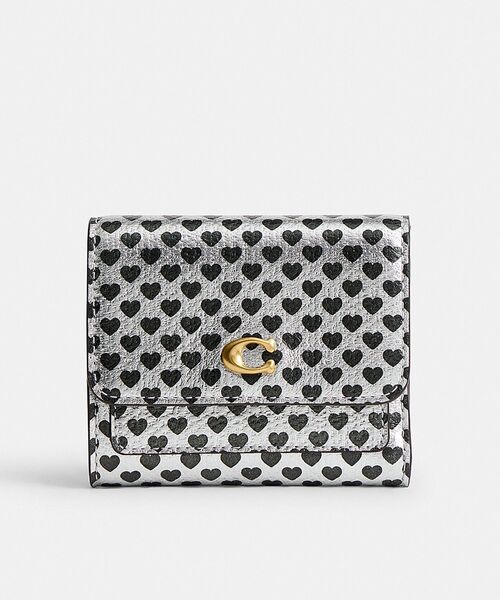 ミラ スモール フラップ ウォレット・ハート プリント（財布）｜COACH