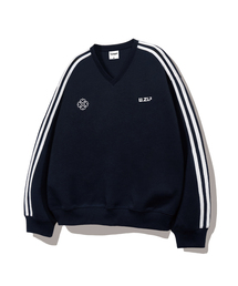 ULIFEZIP（ユーライフジー）の「ミニマルシンボルオーバーサイズトラックVネックスウェット5カラー[ULZV_2003]（スウェット）」