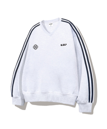 ULIFEZIP（ユーライフジー）の「ミニマルシンボルオーバーサイズトラックVネックスウェット5カラー[ULZV_2003]（スウェット）」