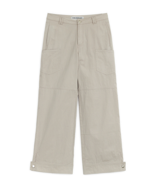 SUNBURNPROJECT(サンバーンプロジェクト)の「BUTTON TAB COTTON PANTS, LIGHT BEIGE(その他パンツ・レディース・その他・SMALL/MEDIUM)」の3枚目の写真