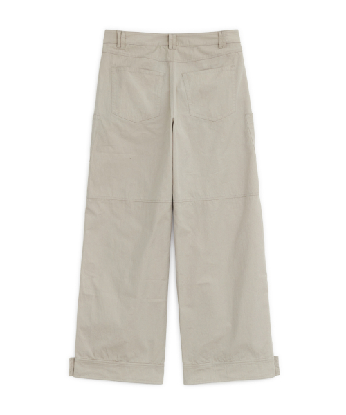 SUNBURNPROJECT(サンバーンプロジェクト)の「BUTTON TAB COTTON PANTS, LIGHT BEIGE(その他パンツ・レディース・その他・SMALL/MEDIUM)」の4枚目の写真