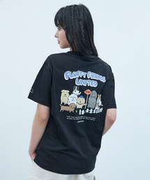 COMONINOZ（コモニノズ）の「[NINOZ x SOOBOOKZ] フラッフィーフレンズ Tシャツ [ブラック]（Tシャツ/カットソー）」